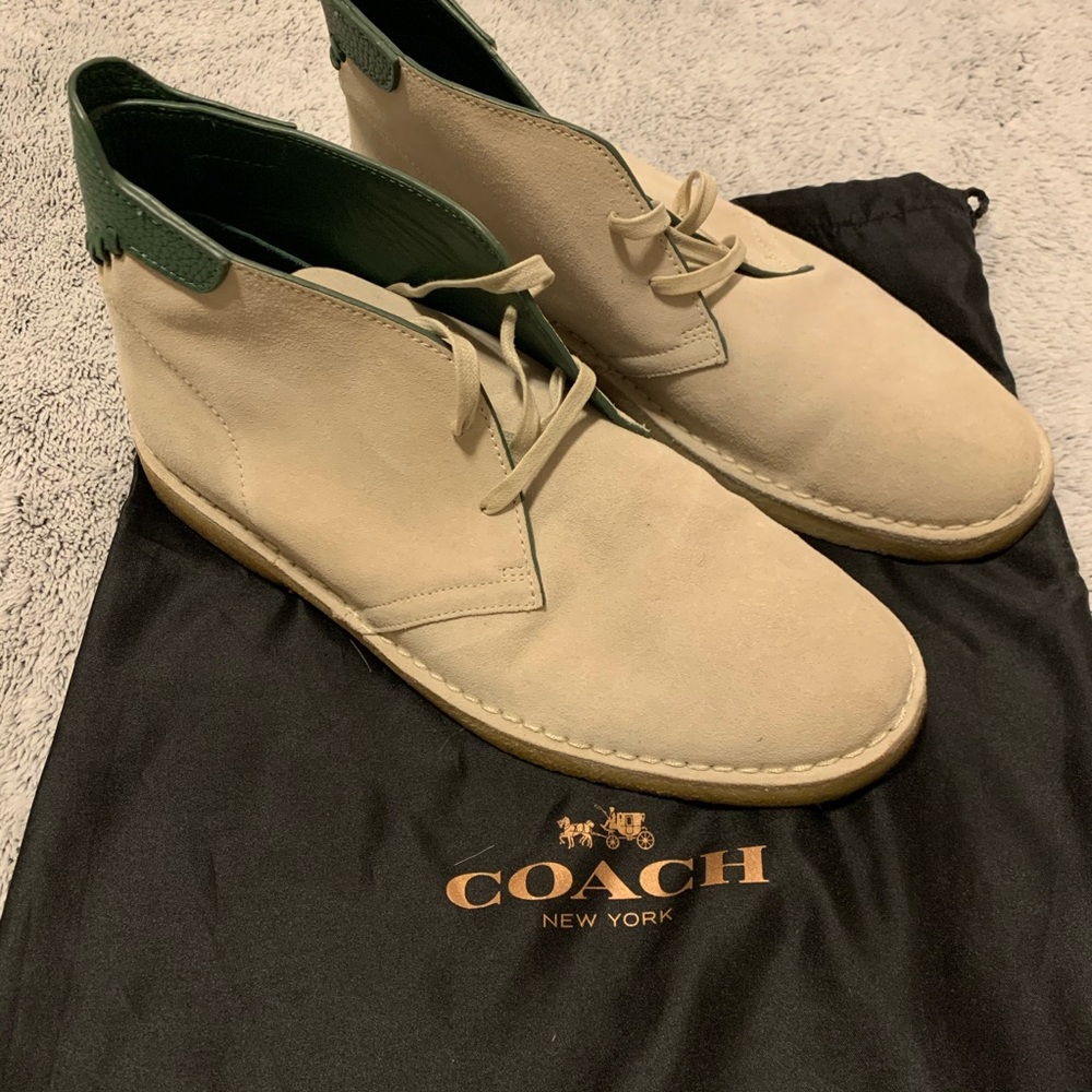 Coach Beige Chukka Boot US10